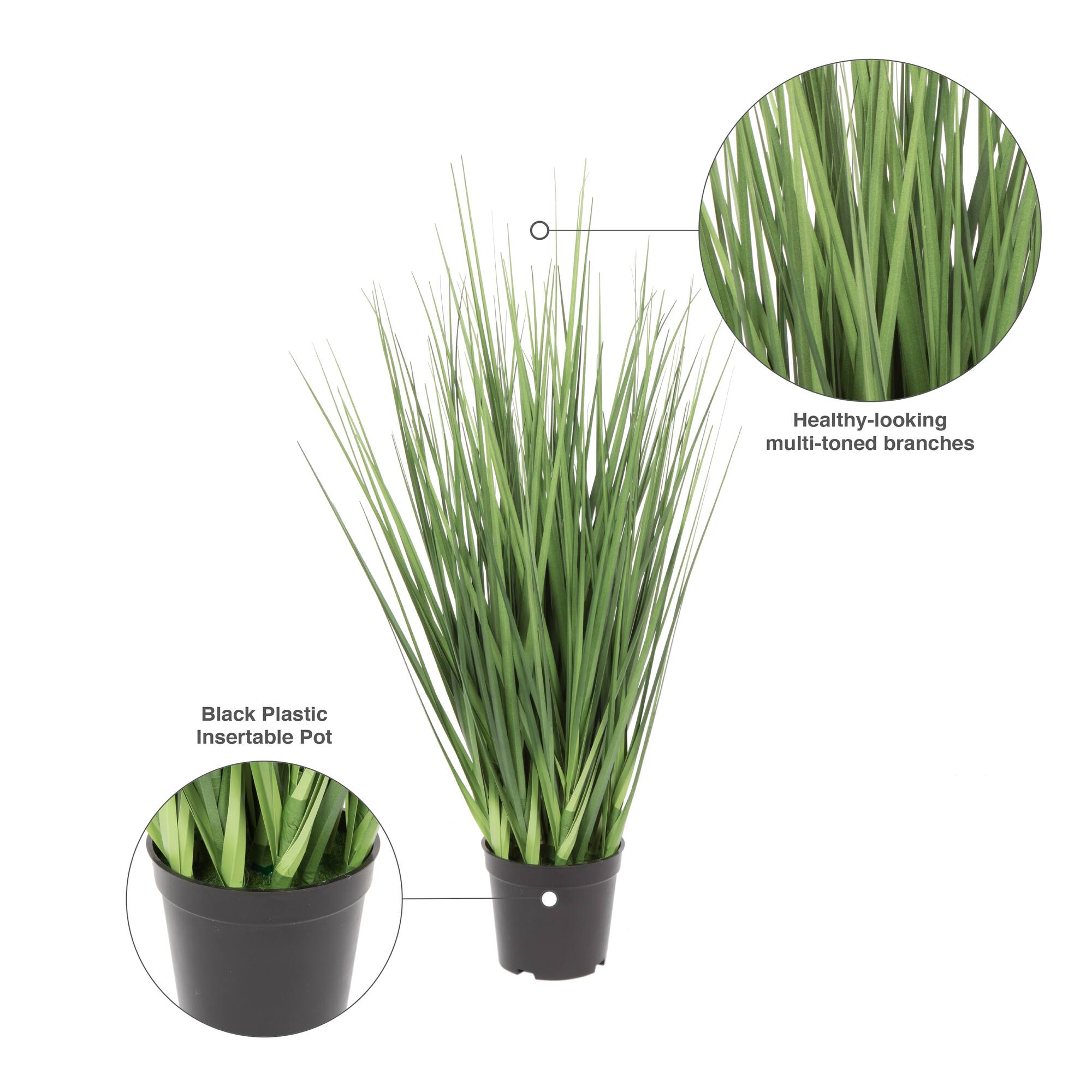Artificial Potted Extra Full Green Grass
